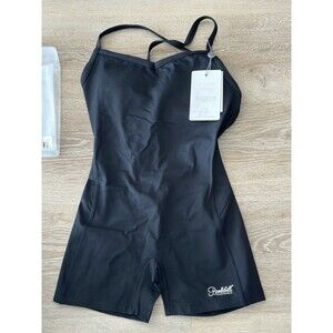 Bombshell Sports Wear Sculpted BodySuit Shorts Black Size S Brand New